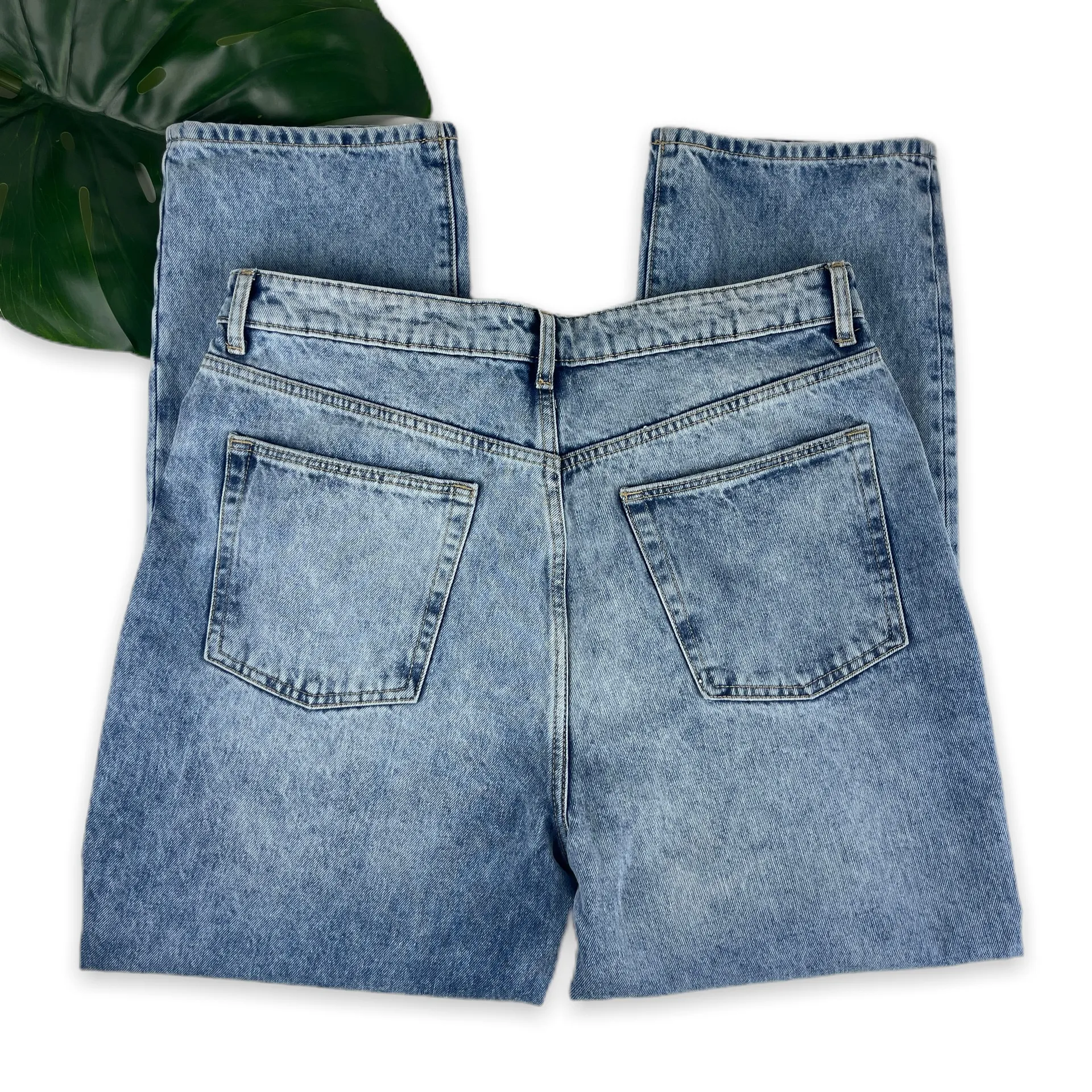 Lovers & Friends NWT Reece High Rise Slim Straight Jeans in Harland  - Image 9