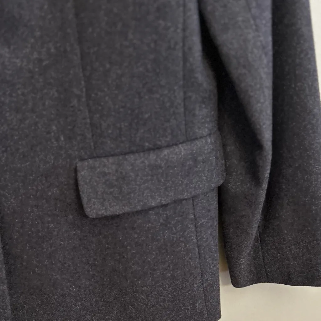 Josephine Chaus Charcoal Grey Wool Cashmere Classic Button Blazer Size Petite 10 - Image 5