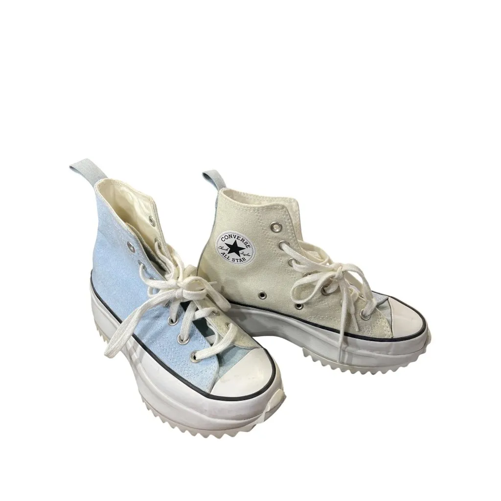 Converse Run Star Hike Chuck Taylor unisex tan blue sneakers Size 5.5 SKU 8595 - Image 2