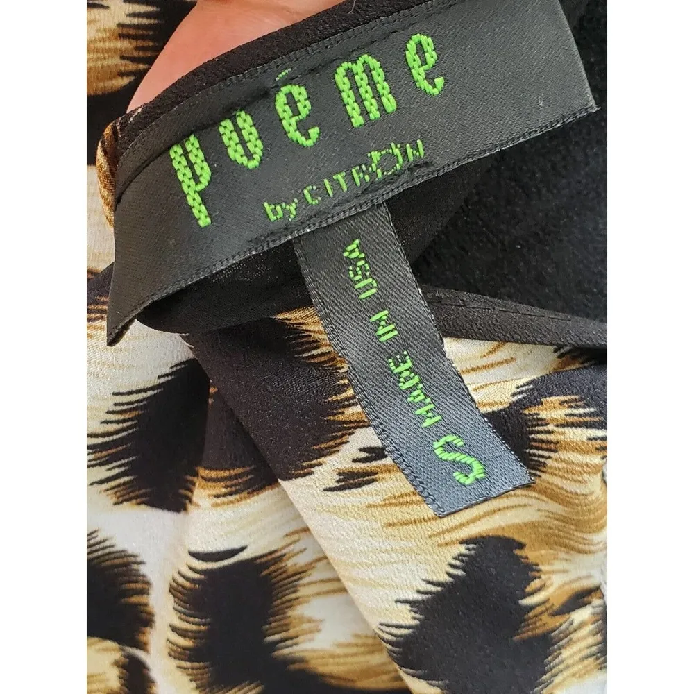 Poeme Women's Multicolor Polyester Long Sleeve Scoop Neck Pullover Blouse Size S - Image 7