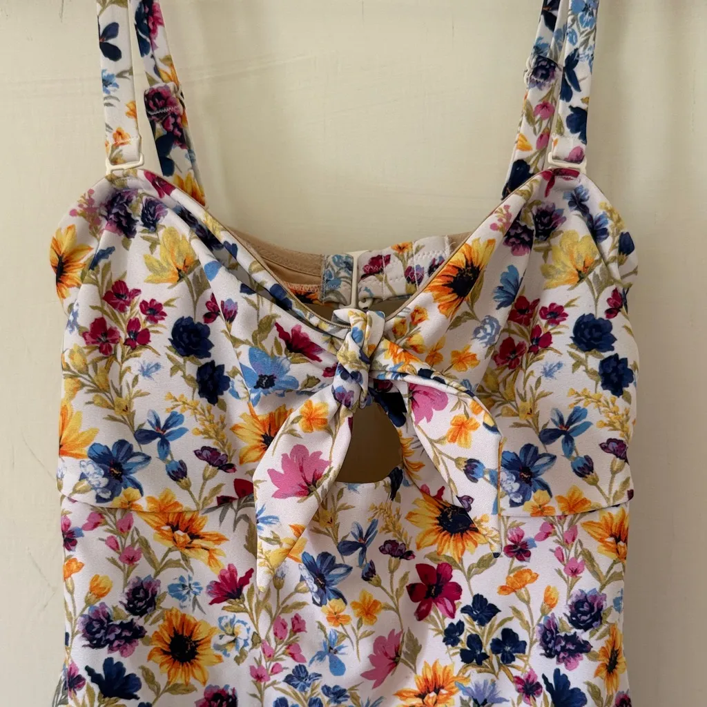 Old Navy Floral One Piece Swimsuit - Multicolor - Image 2