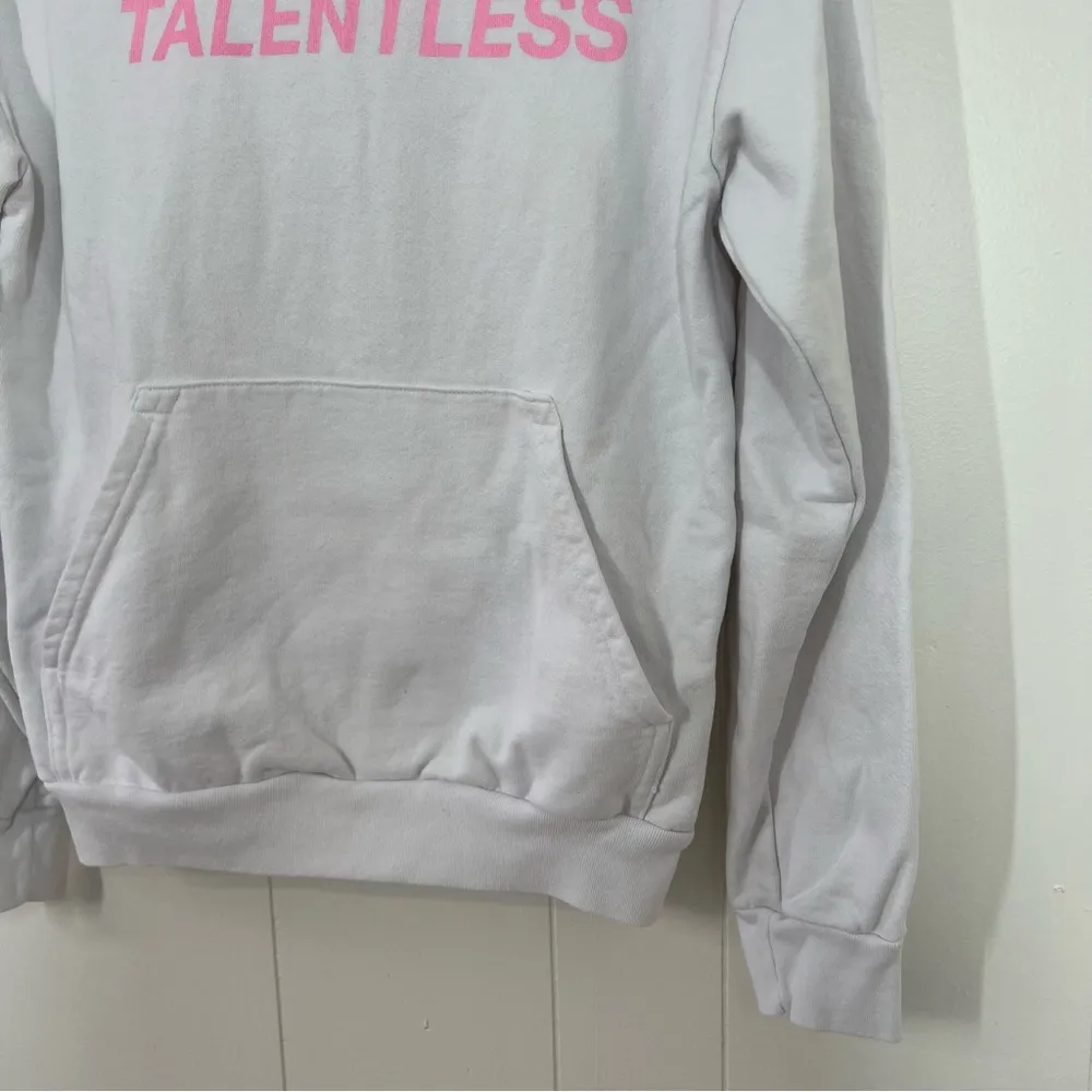 Talentless White Logo Sweatshirt - Image 4