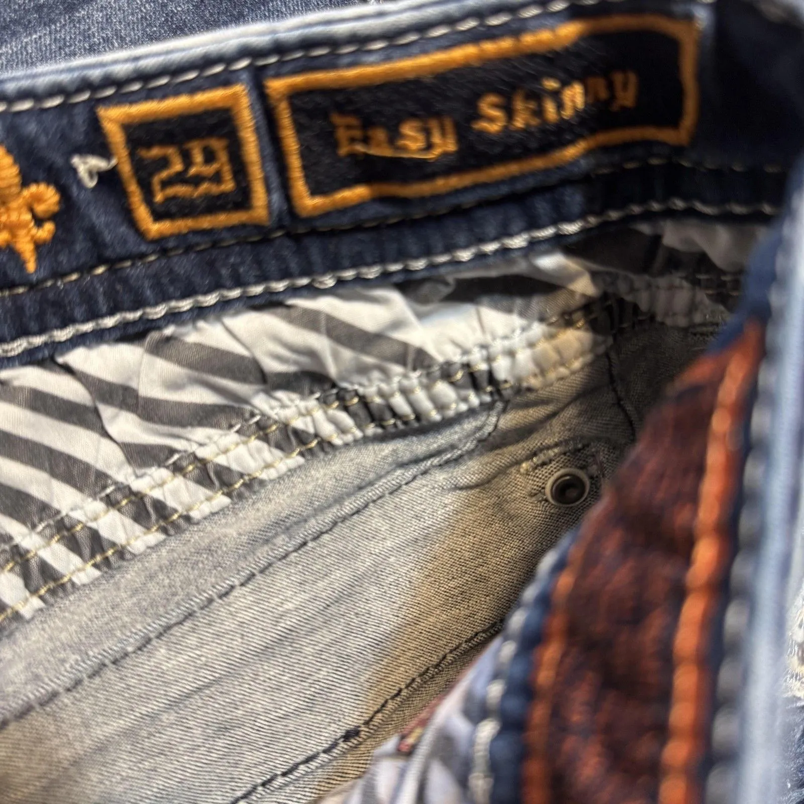 Rock Revival Cherilyn Jeans Womens 29 Blue Skinny Embellished Denim Bling - Image 14