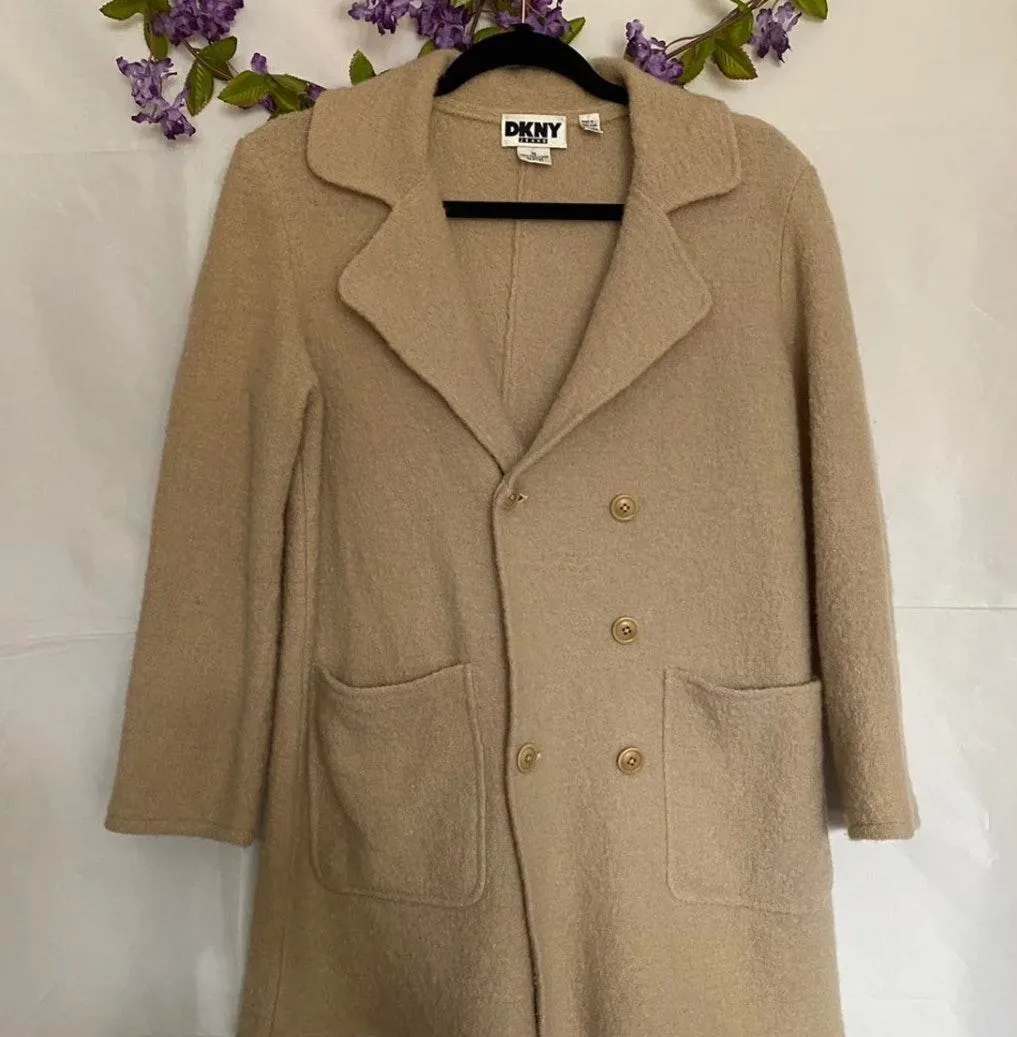 Jeans Women's Size Medium Tan/Khaki Wool Blazer. - Image 2