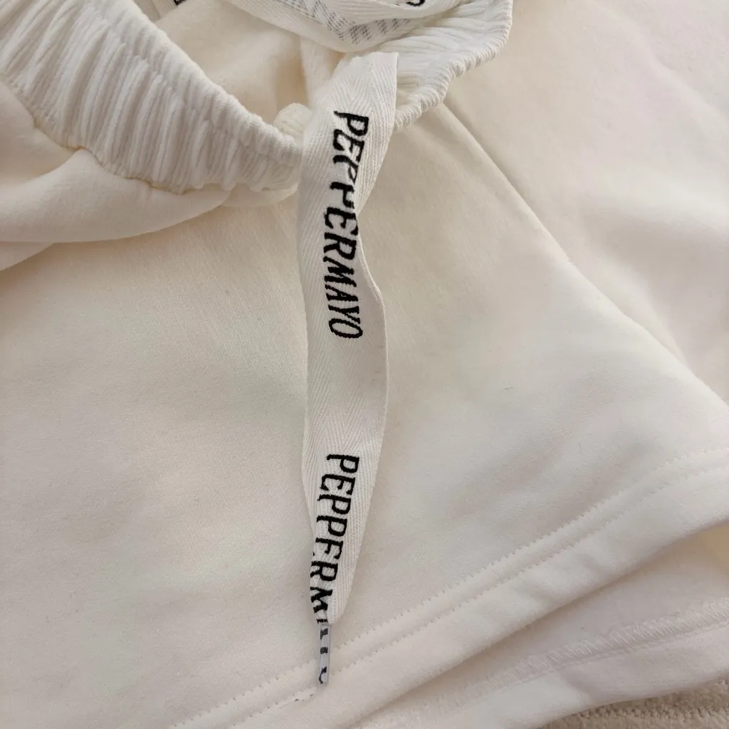 Peppermayo Ivory Sweat Shorts - Image 10