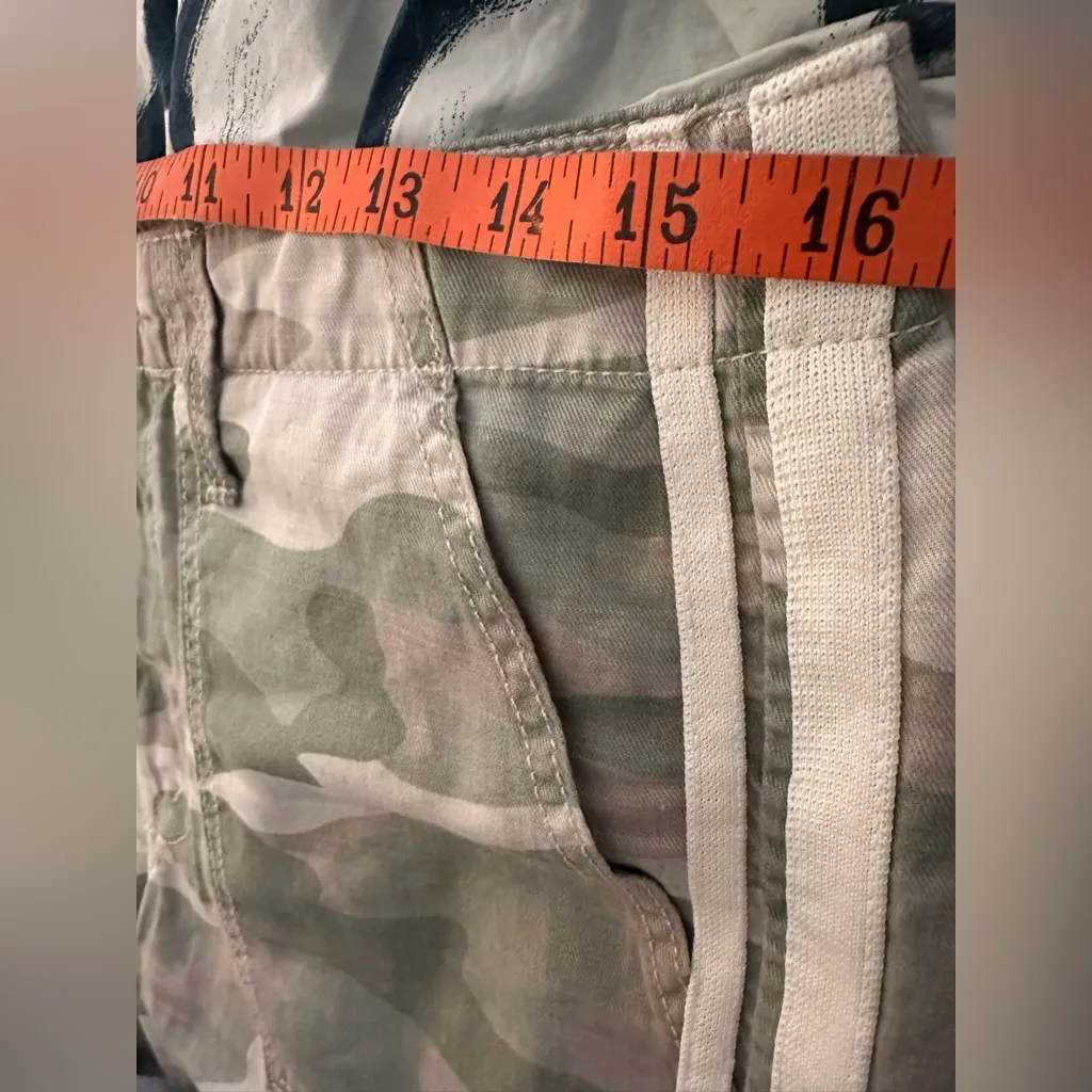 MOTHER Womens The Shaker Crop Fray Pants Size 32 Desert Print Camo Casual Green - Image 7