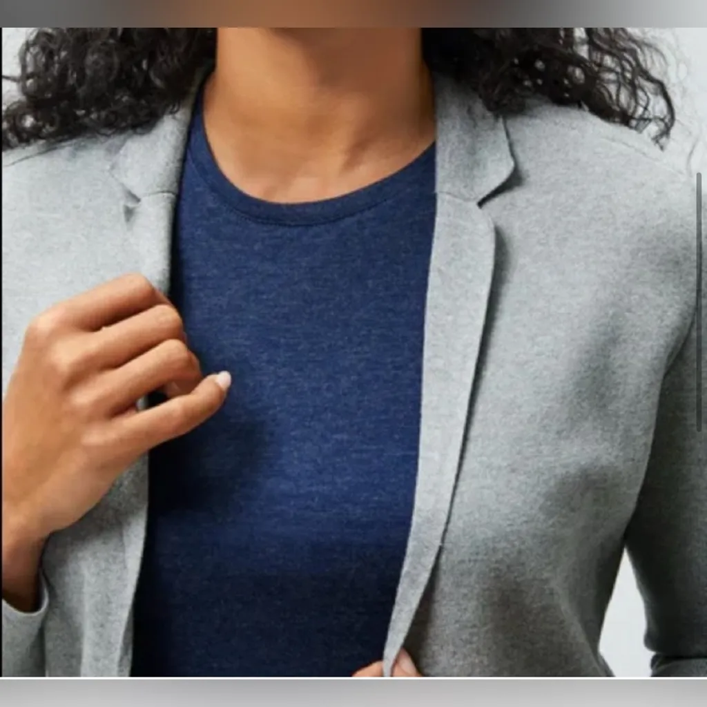 Ministry of Supply Atlas Knit 3d Blazer Size medium Gray viscose blend fall - Image 12