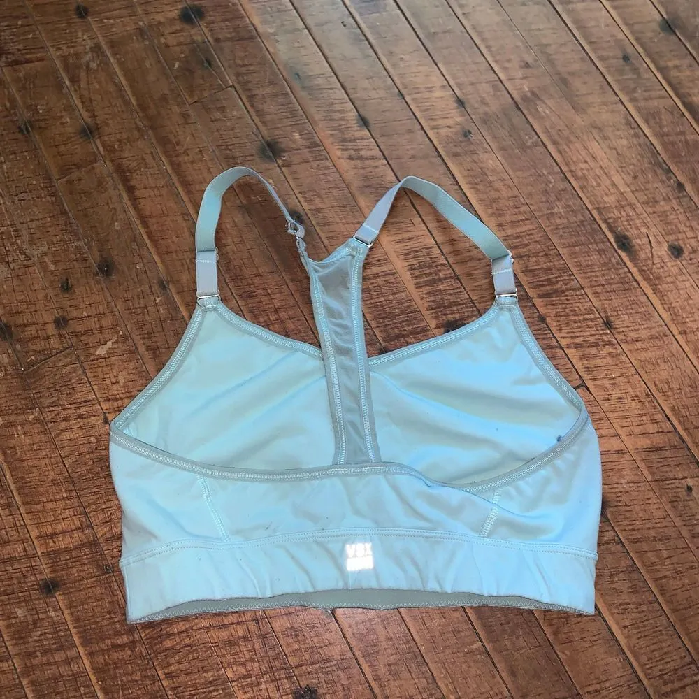 VSX baby blue The player M Athleisure racerback sports bra Silver Size M - Image 2