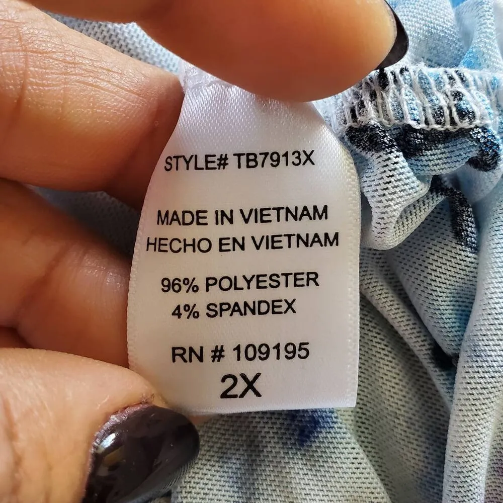 Love J Graphic Sheer Cover Up Tee 2X - Image 6