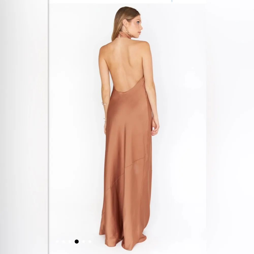 NWOT SHOW ME YOUR MUMU- Jasmine Halter Maxi Dress size L color: copper - Image 3