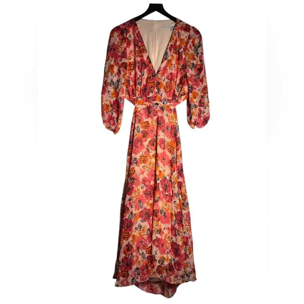 Julia Jordan Floral Cutout Midi Dress Size 10 - Image 2