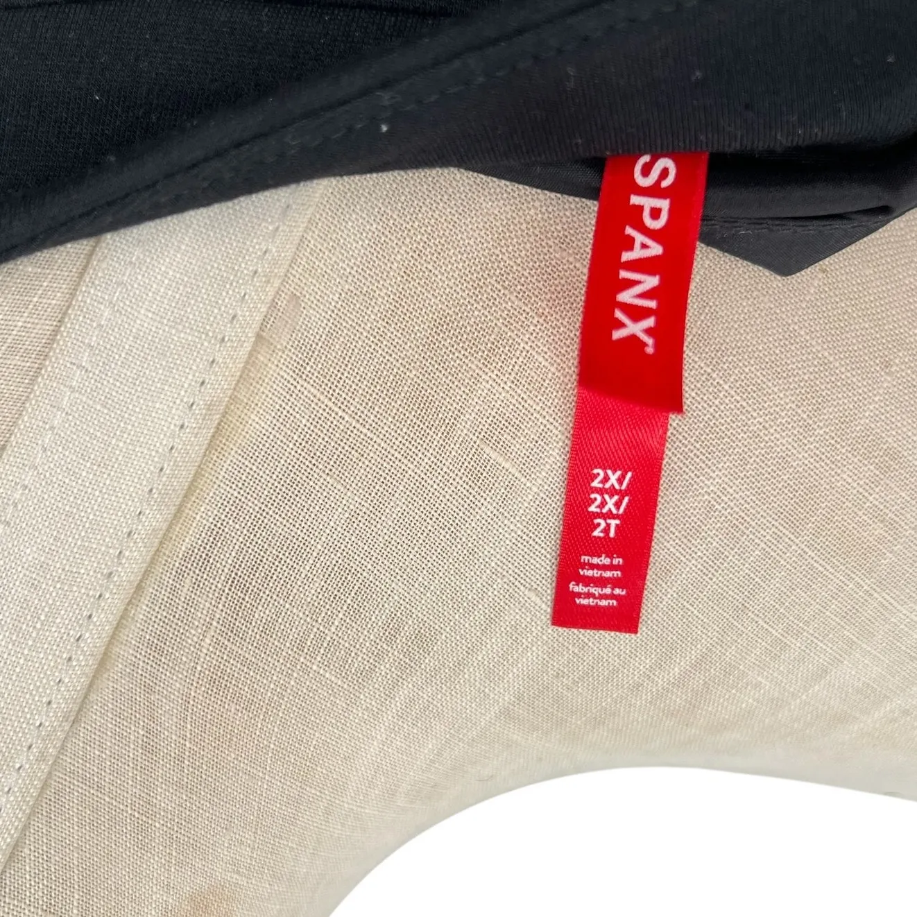 Spanx Perfect Collarless Blazer Jacket Ponte Knit Black Plus Size 2X - Image 14