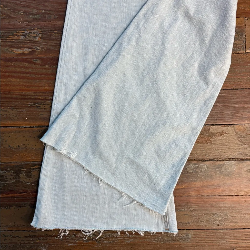 Ariat Perfect Rise Ophelia Flare Wide Leg Jeans in Ice Sz 26 💛🍄 - Image 9