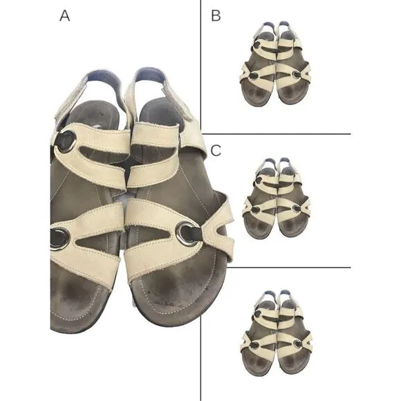 MEPHISTO WOMENS PARFOLIA SANDALS 40 EU 9 US Tan - Image 2