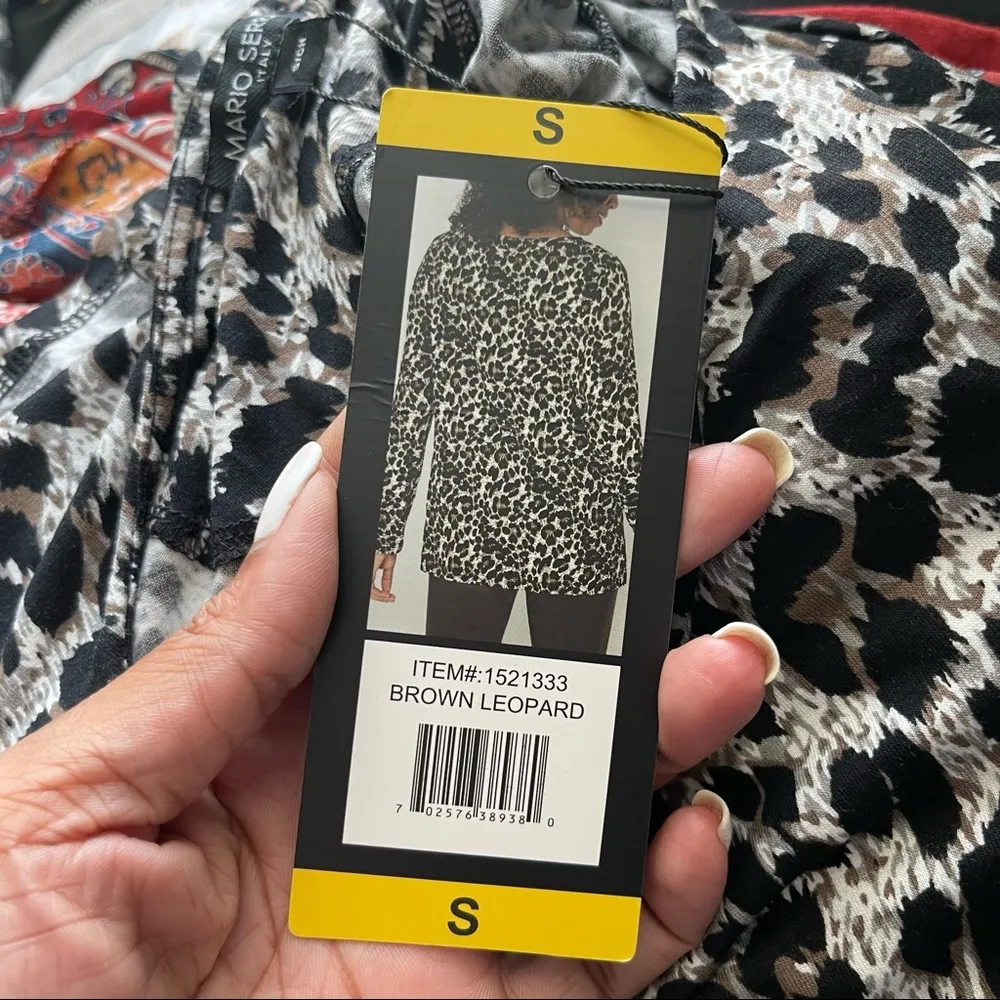 MARIO SERRANI | Animal Print Top Sz S - Image 88