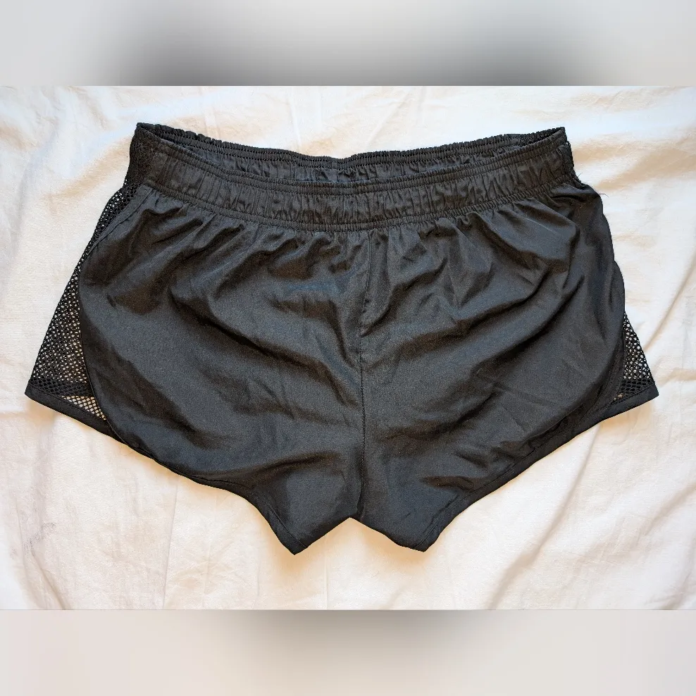 Pony Mesh Side Running Shorts Lot of 2 Women's Large Grey/Black Black - Image 7