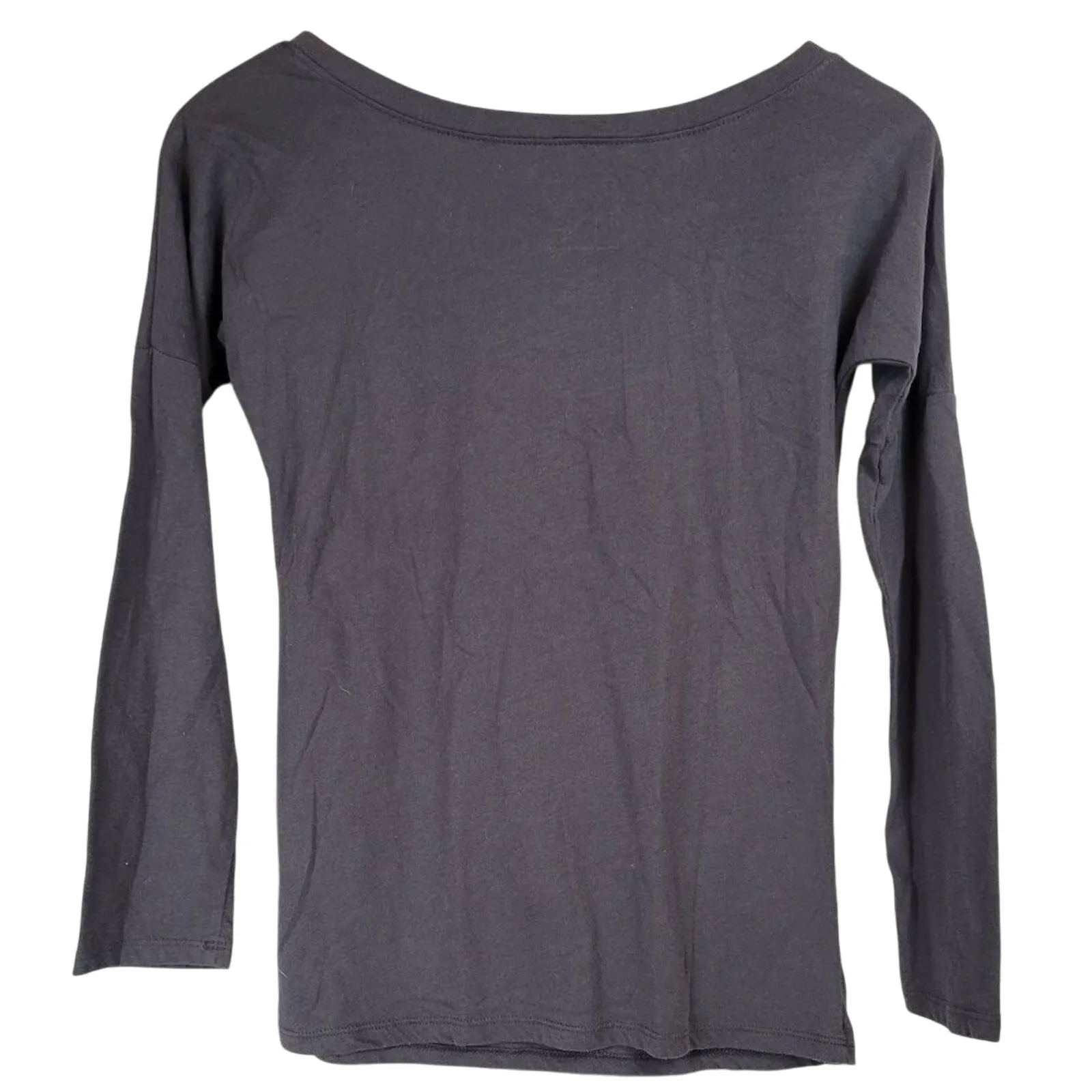 Freeze Womens Gray Long Sleeve Cute Cat Snowflake Graphic‎ T Shirt Top XS - Image 3