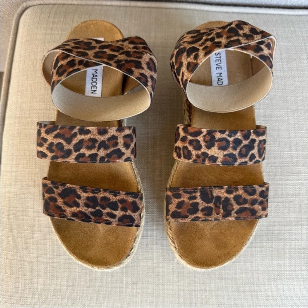 Steve Madden Brown Espadrille Platform Sandals - Image 11