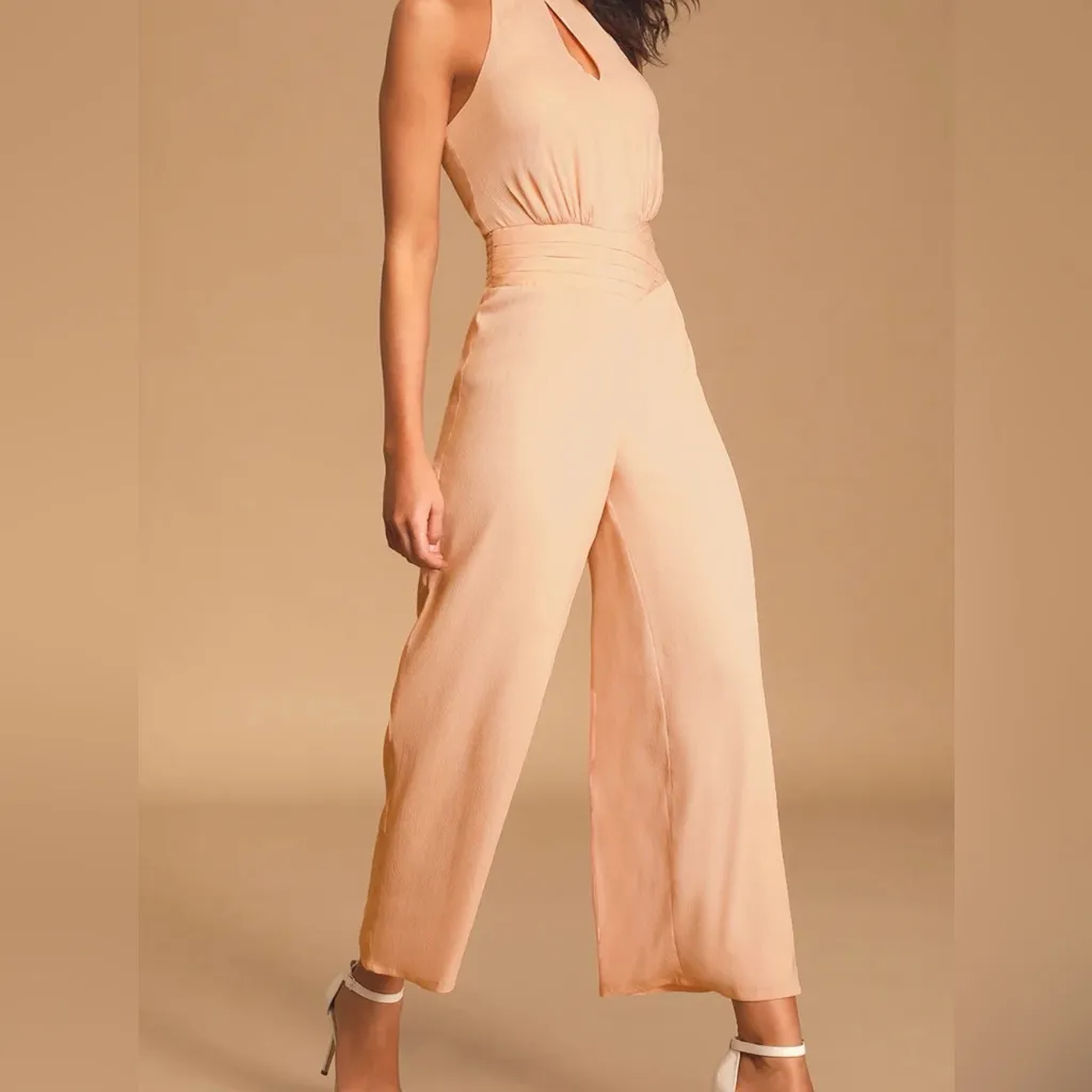 Ali & Jay‎ Beachcomber Wide LegJumpsuit, Peach Size Small - Image 2