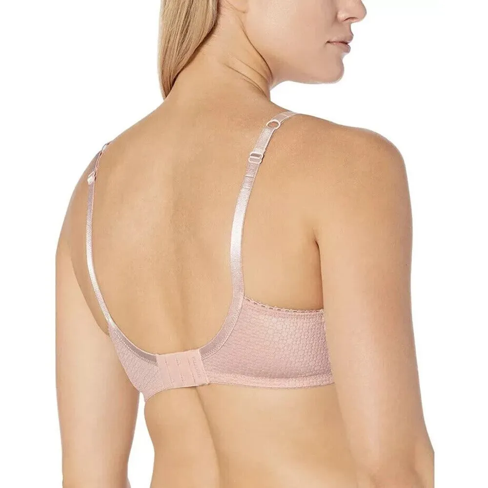 Amoena Ellen Wirefree Mastectomy Bra Size 32A Rose Nude Front and Back Close Pink - Image 2