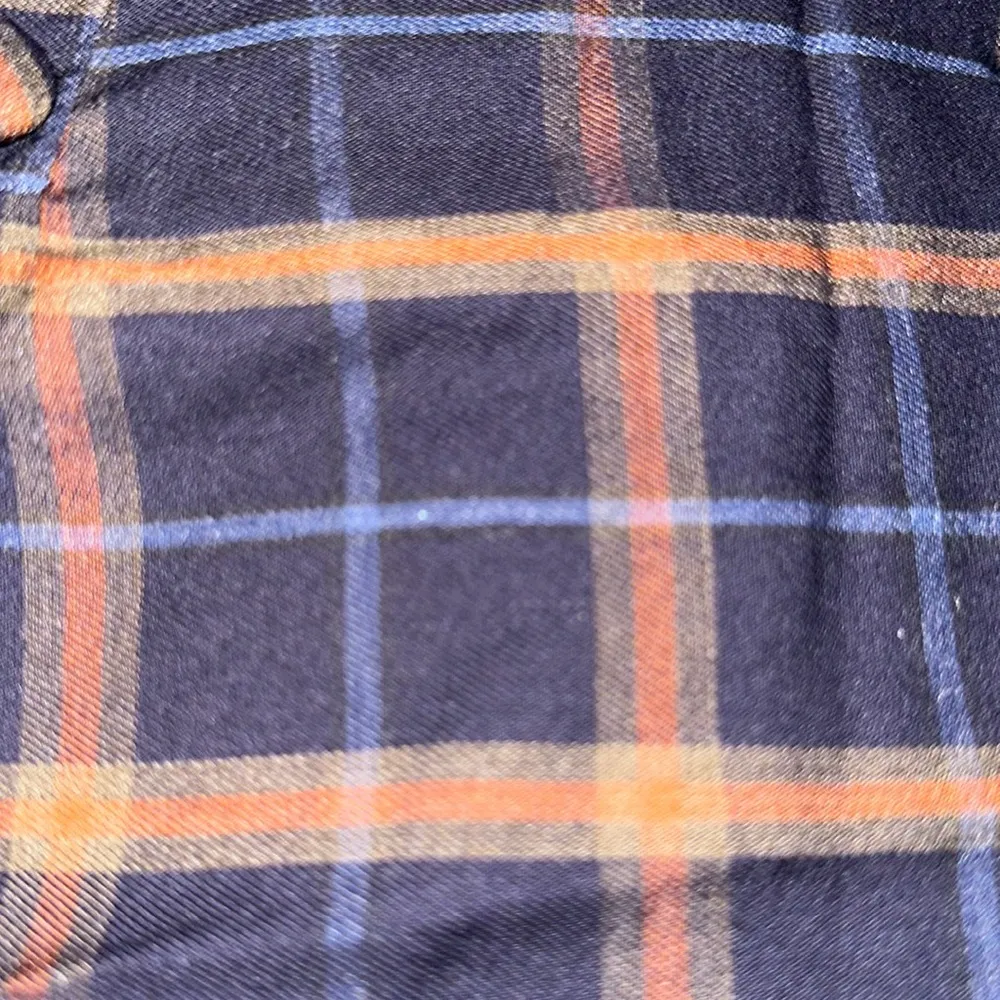 New Unique‎ Vintage Navy & Orange Plaid High Waist Sailor Ginger Pants - Image 4