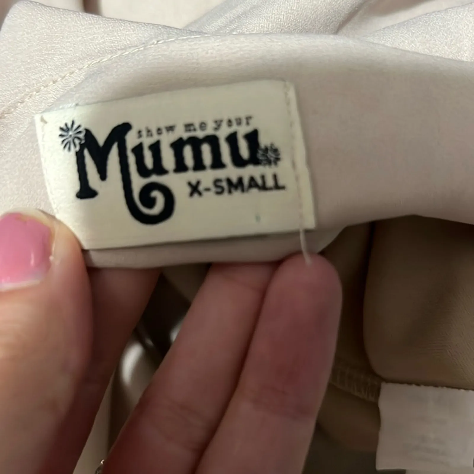 Show Me Your Mumu SMYM Audrey maxi dress - Show Me the Ring crisp tan NEW XS - Image 4