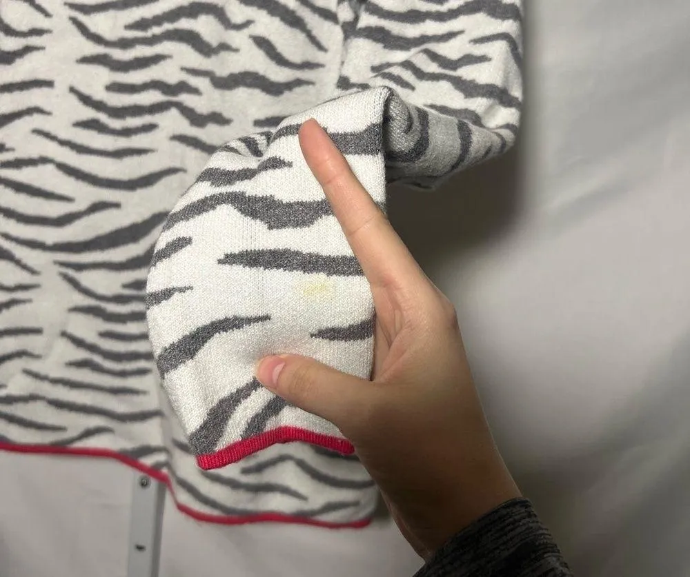 Chelsea & Theodore Striped Mock Neck Women’s Sweater - Image 5