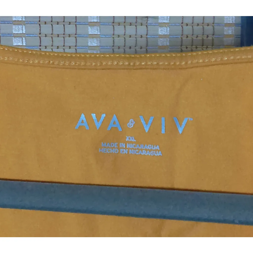 Women's Ava & Viv Orange Short Sleeve Tee Plus Size XXL - Image 4