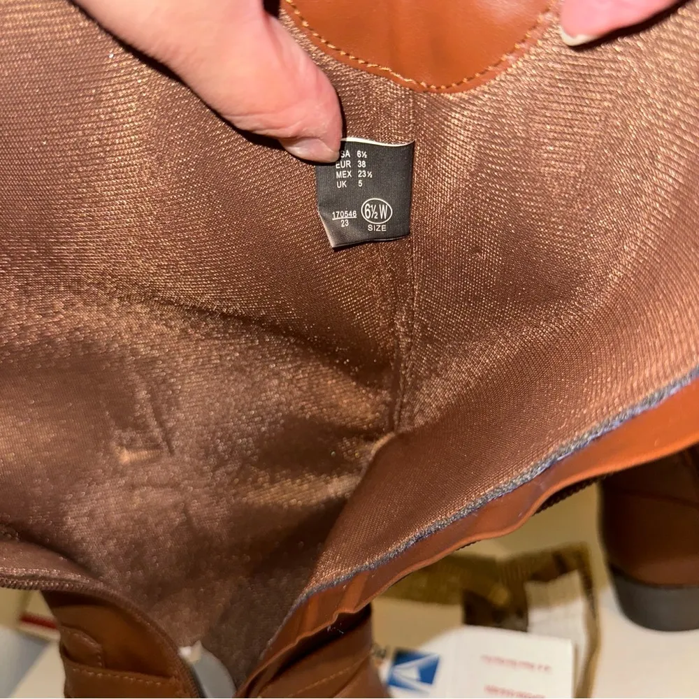 women’s wide calf boots, new size 6.5 Wide 🆕 in brown - Image 15