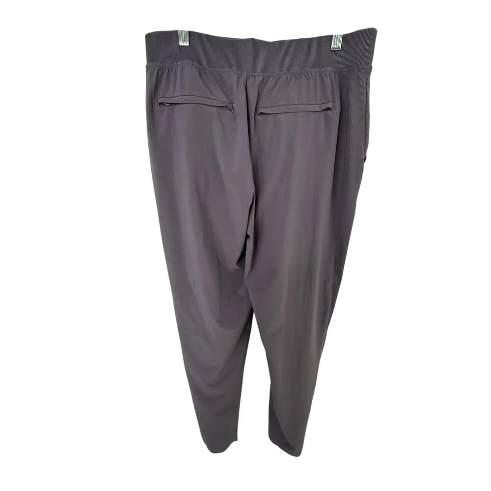 Athleta Brooklyn Ankle Pant Women 10 Purple Athleisure Sporty Travel Casual - Image 3