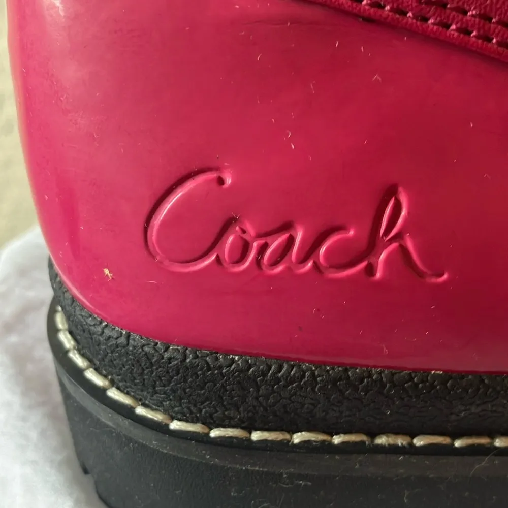 Coach: Lenora (Q1000) Hot Pink & Black Winter Boots- 9.5- marks - Image 12
