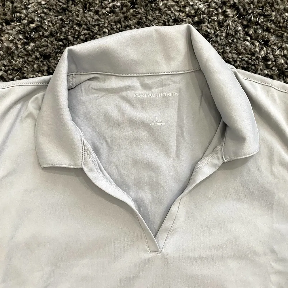 Port Authority Collared Quick Drying Shirt in Grey, Size L​​​​​​​​ - Image 2