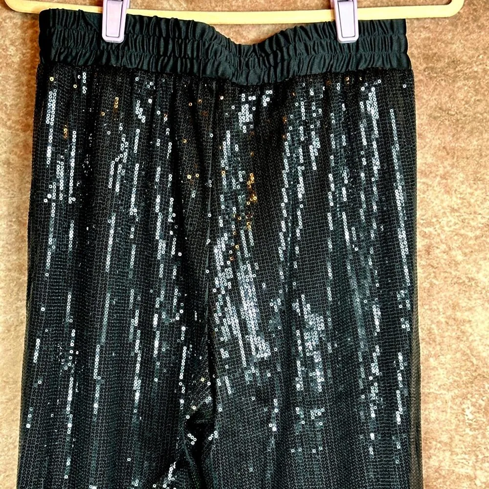 Shavonne Dorsey Sequin Jogger Black M Size M - Image 10