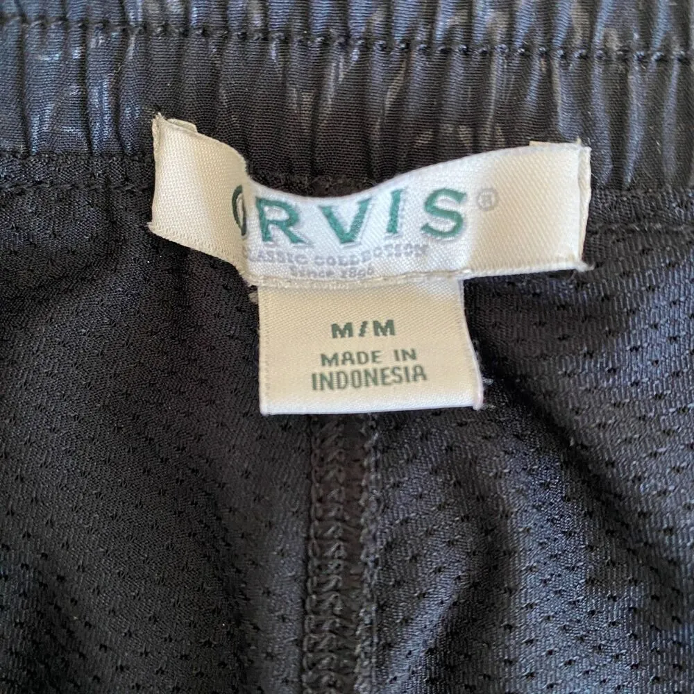 Orvis Womens Embossed Pull On Travel Skort Golf Black Rose Embossed Print Sz M - Image 4