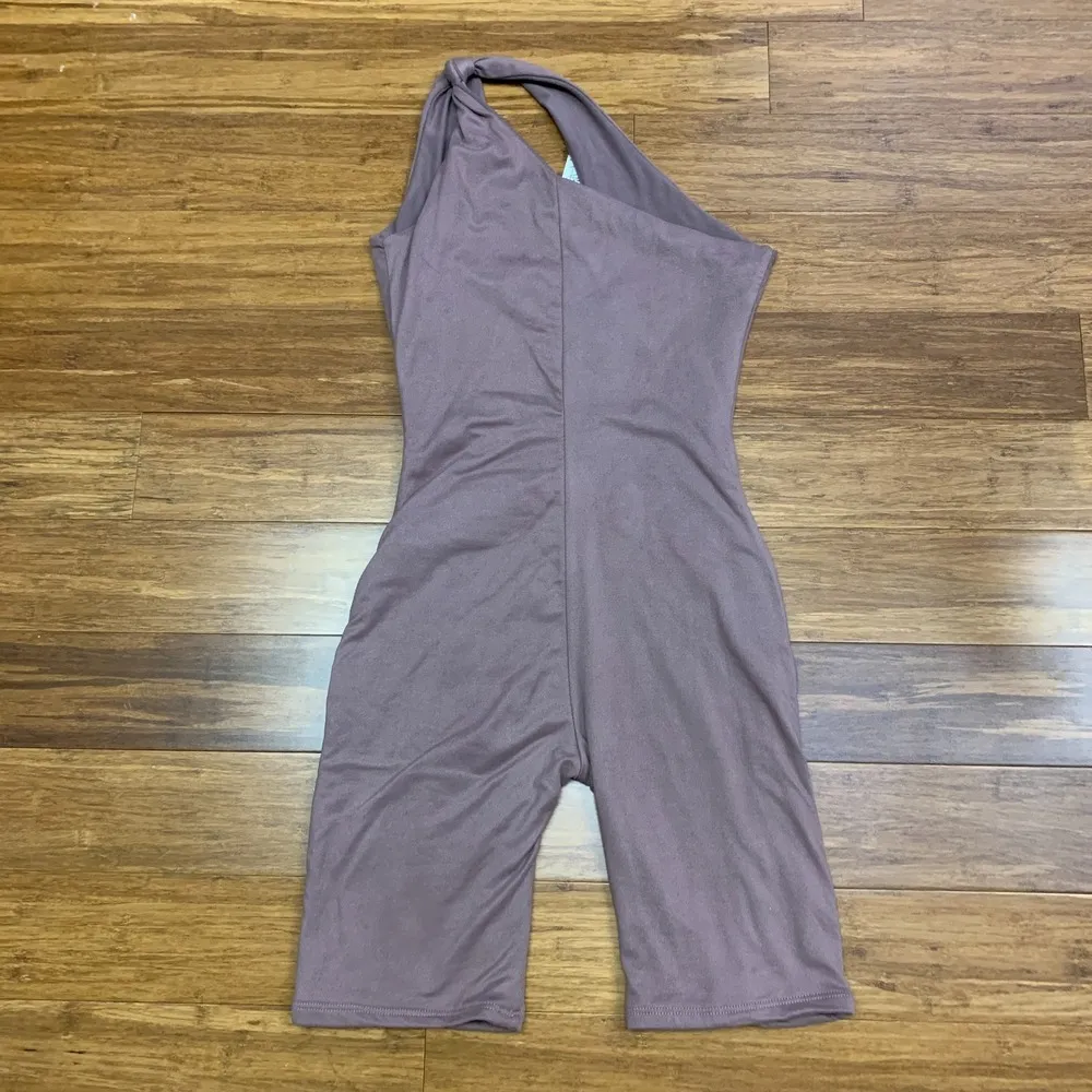 Pomelo Project One Shoulder Romper Womens Small Brown Jumpsuit Casual Athleisure - Image 4