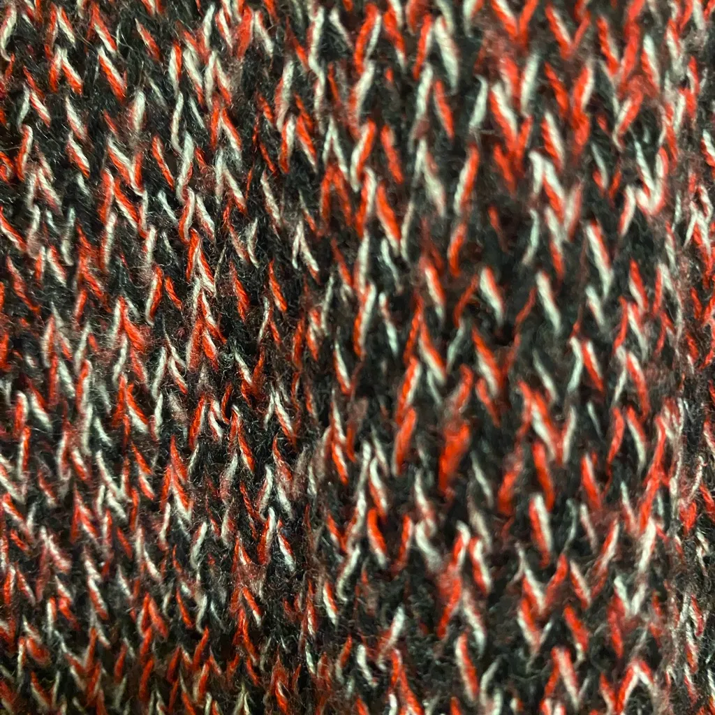 H&M Womens Long Cardigan Knit Sweater S Small Bust 34” Red Black & White - Image 5