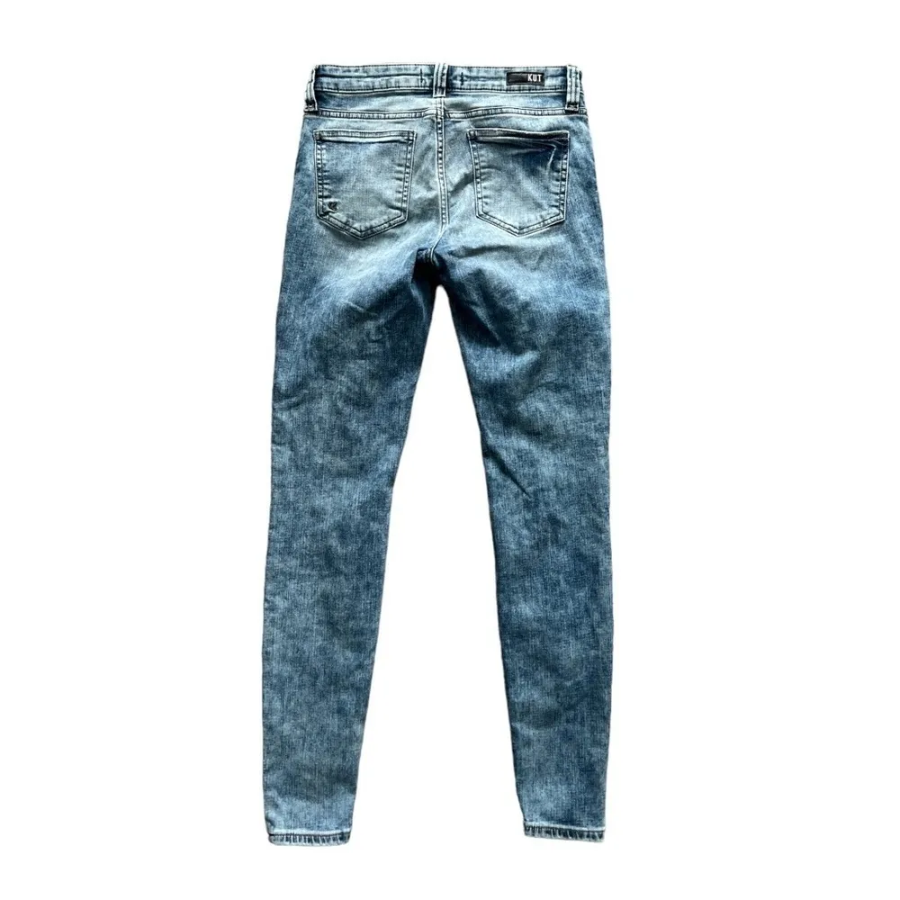 Kut from the Kloth Mia Toothpick Skinny Jeans | Mineral Acid Light Wash | 2 - Image 2