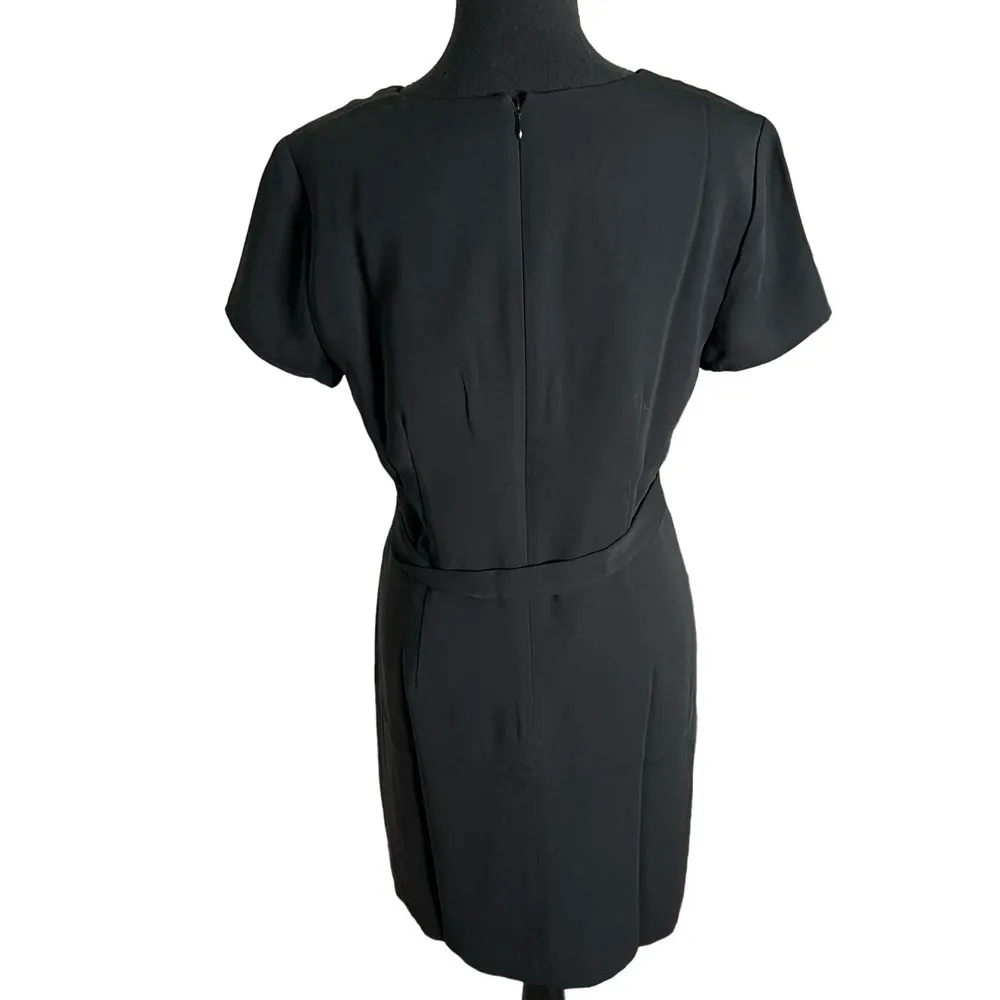 J.Crew Factory Belted Suiting Dress 6 Women’s Black NWT BT119 - Image 3