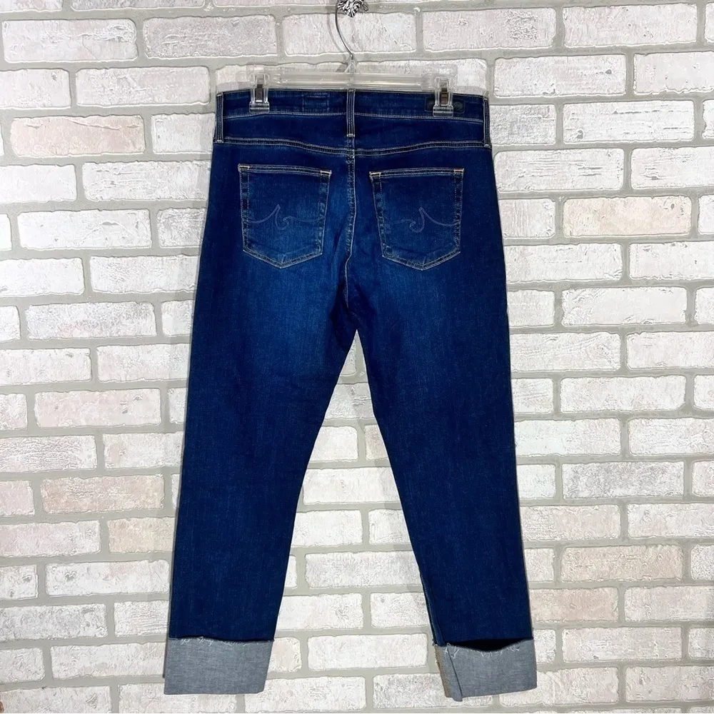 Ag The High Rise Stevie Cuff Slim Straight Jeans Size 31 - Image 9