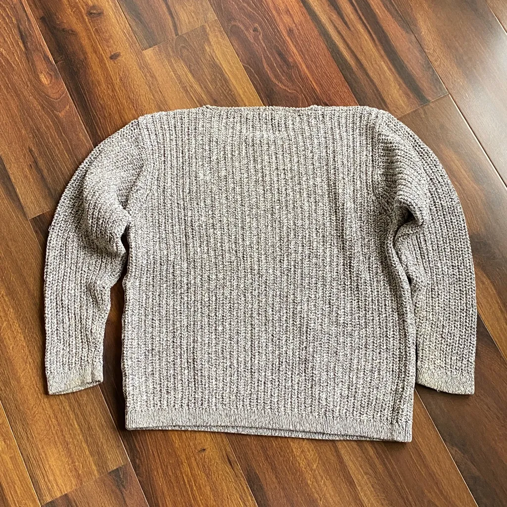 VTG Abercrombie and Fitch Adirondack Trail Ramie Cotton Chunky Knit Sweater Boxy - Image 8