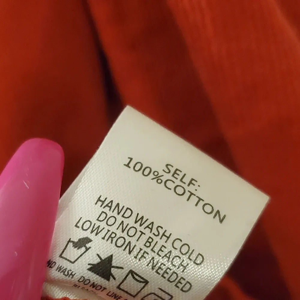 🔥SALE🔥NWT! Blue Blush Red Cherry Bomb Corduroy Dress S - Image 5