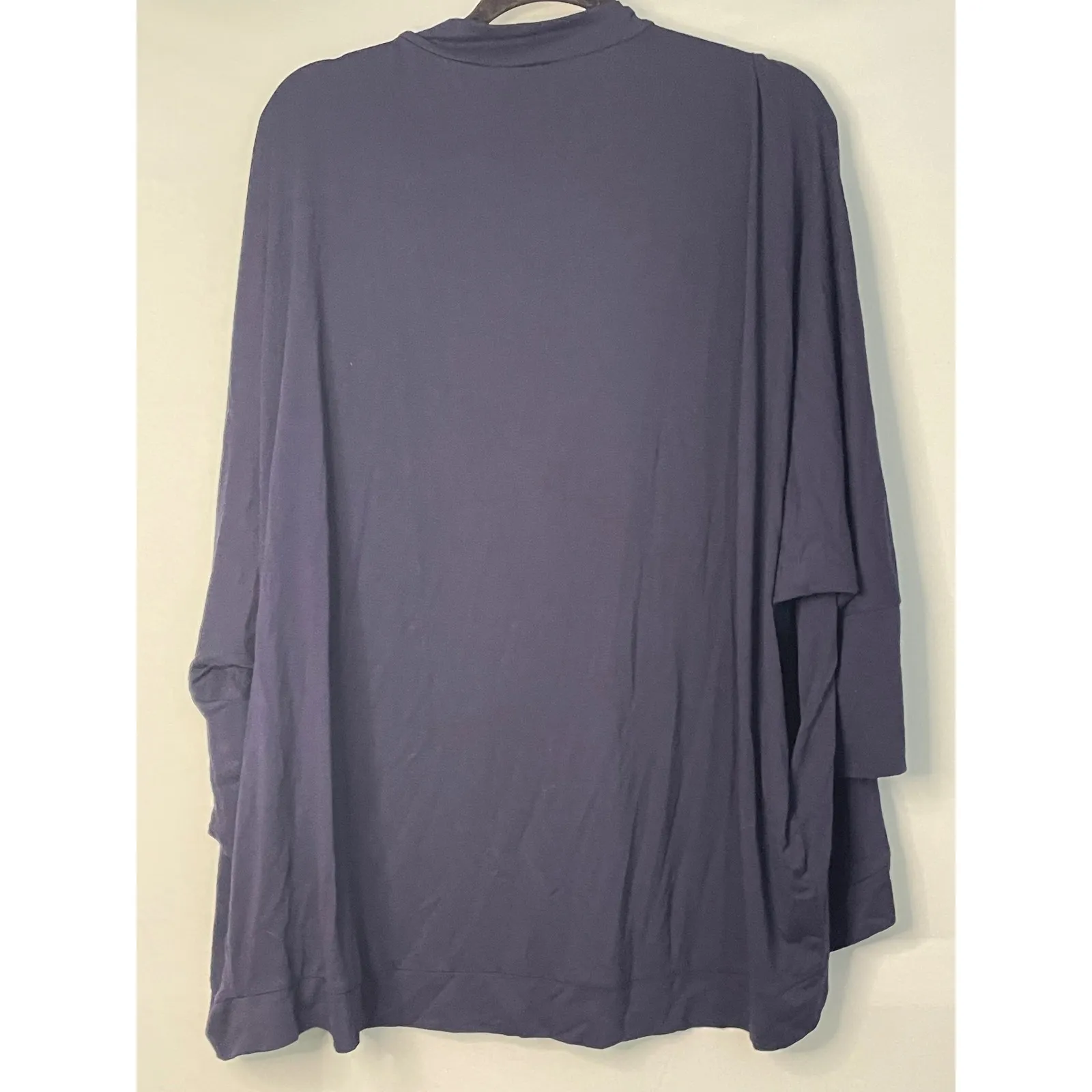 ZENANA Womens Navy Blue Open Front Cardigan Sweater Knit Pockets Size L - Image 7