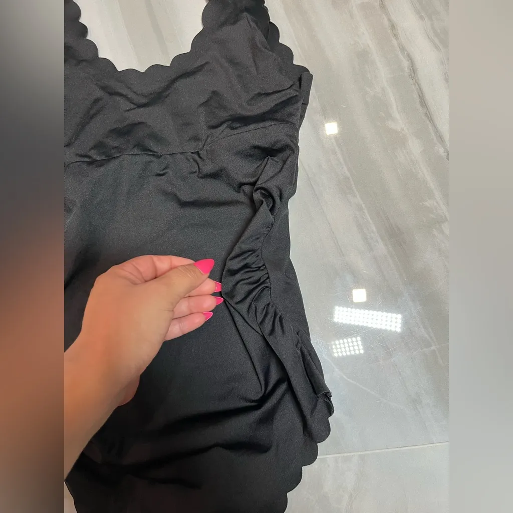 Maternity Pregnancy Swimsuit, S Size Black - Image 2