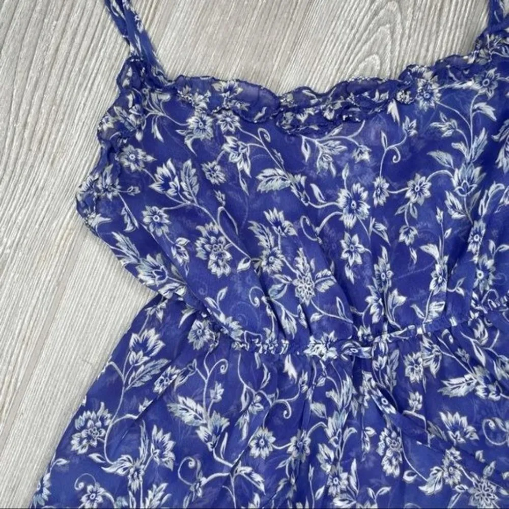 Victoria’s Secret sheer floral flowy lingerie shirt size extra small sleepwear - Image 2