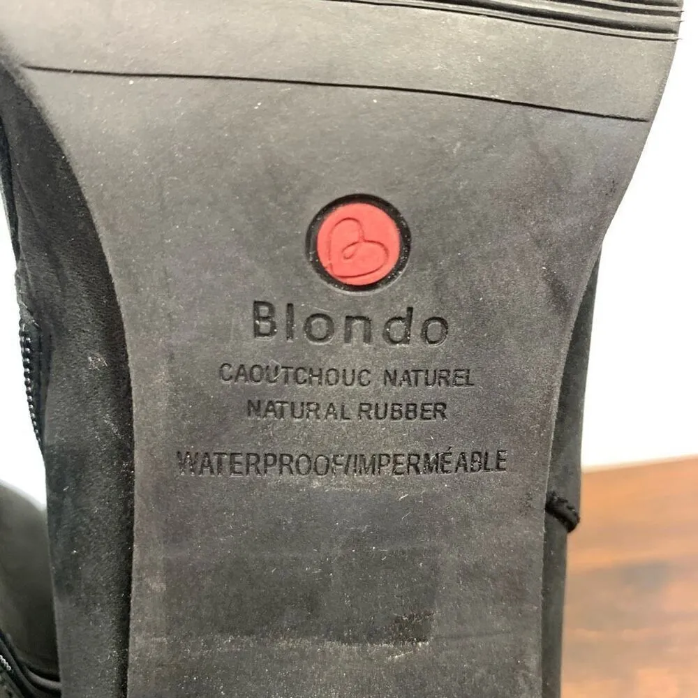 Blondo Women's Waterproof Heeled Bootie Boots Black Size 10M - Image 9