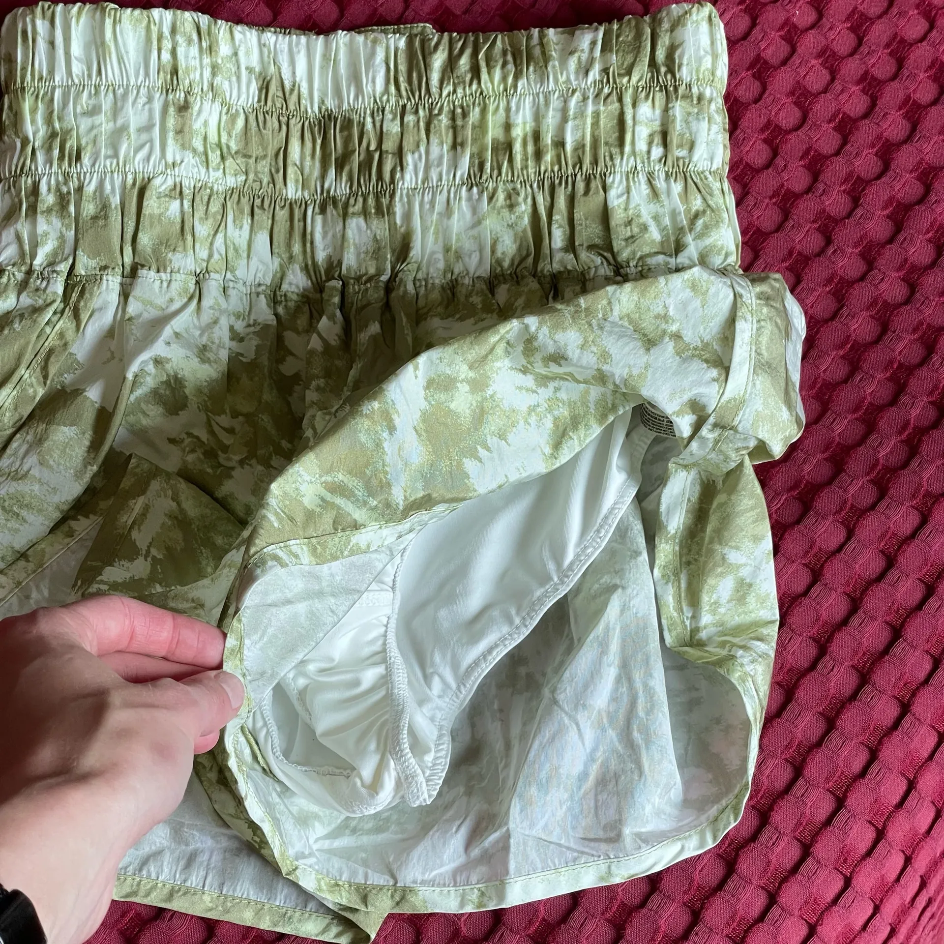 Free People Movement Green Athletic Shorts Women’s Size S | Lined Running Training Gym  - Image 4