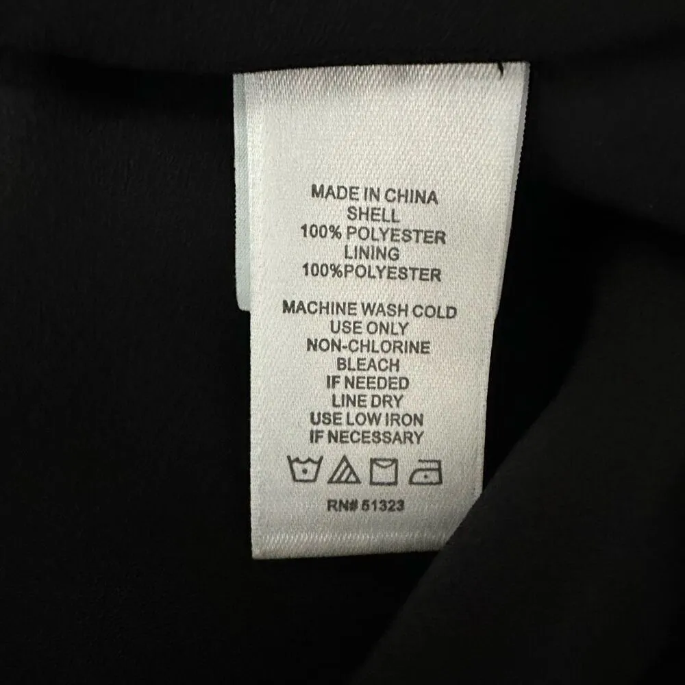 1. State Flutter Sleeve Dress Black Size Large - Image 6