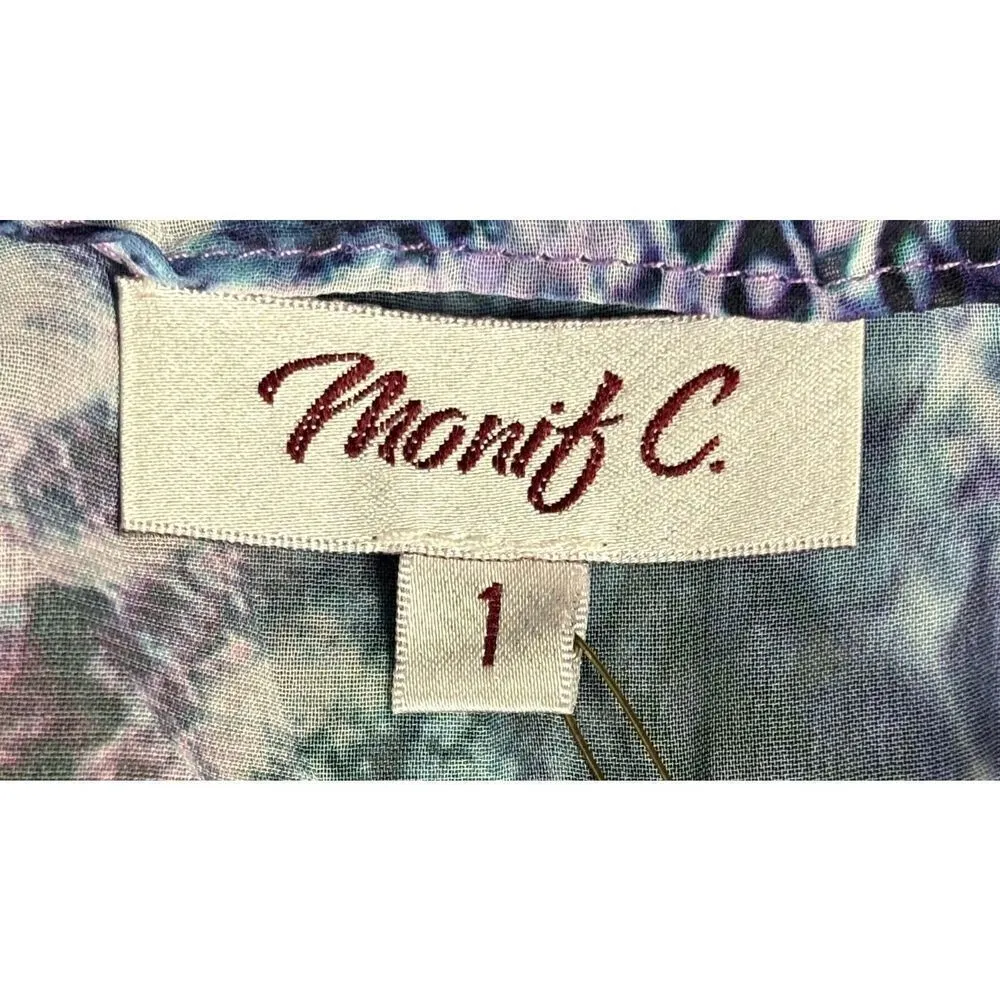 New Monif C Swimsuit w/Cover Up Plus Size 1X Havana Bandage Purple Snake Print - Image 12