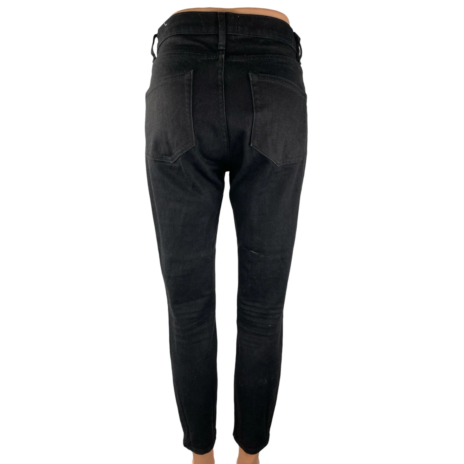 Everlane Women's Black High Rise Cropped Skinny Denim Jeggings Jeans Pants Sz 38 - Image 2