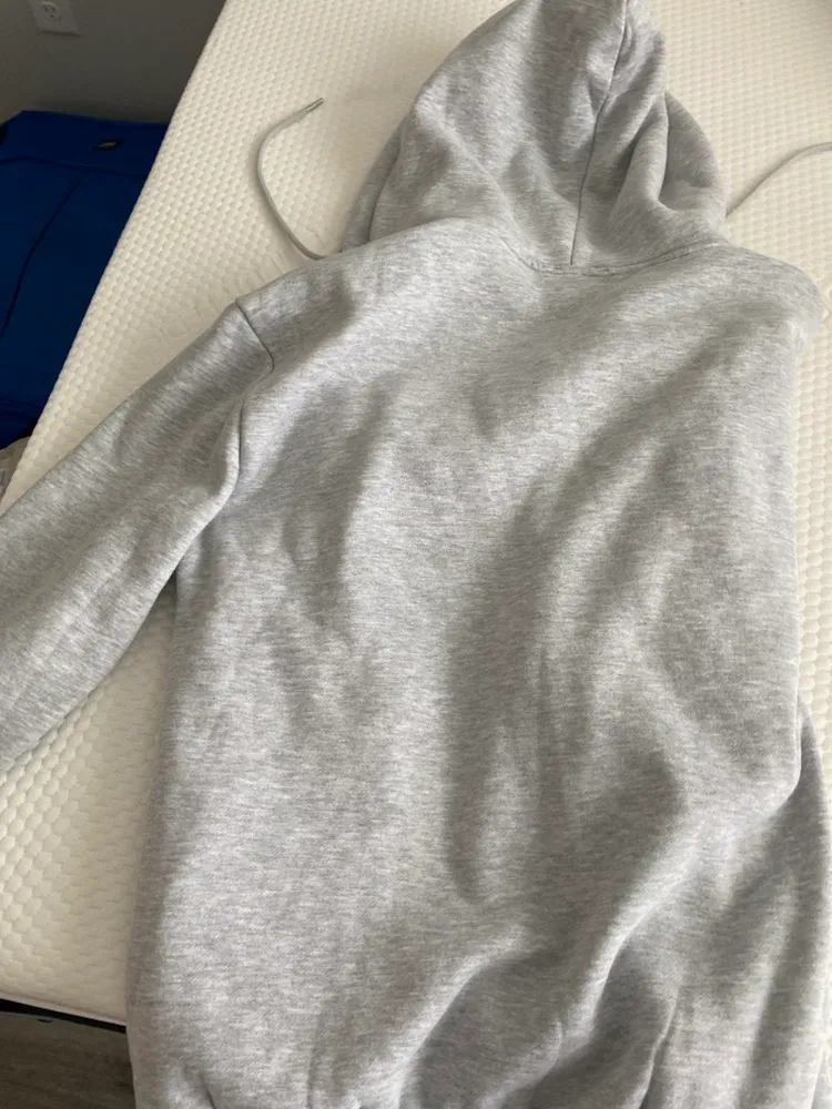 Princess Polly Florida Oversized Zip Up Sweatshirt Grey - Image 6